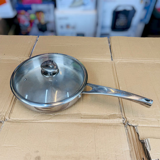 26cm Laser Coating Stainless Steel Fry Pan