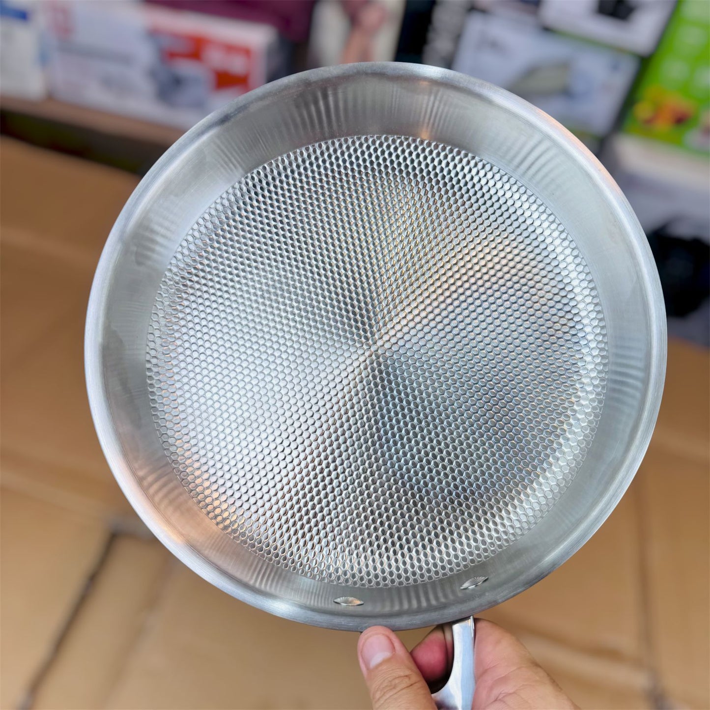 26cm Laser Coating Stainless Steel Fry Pan