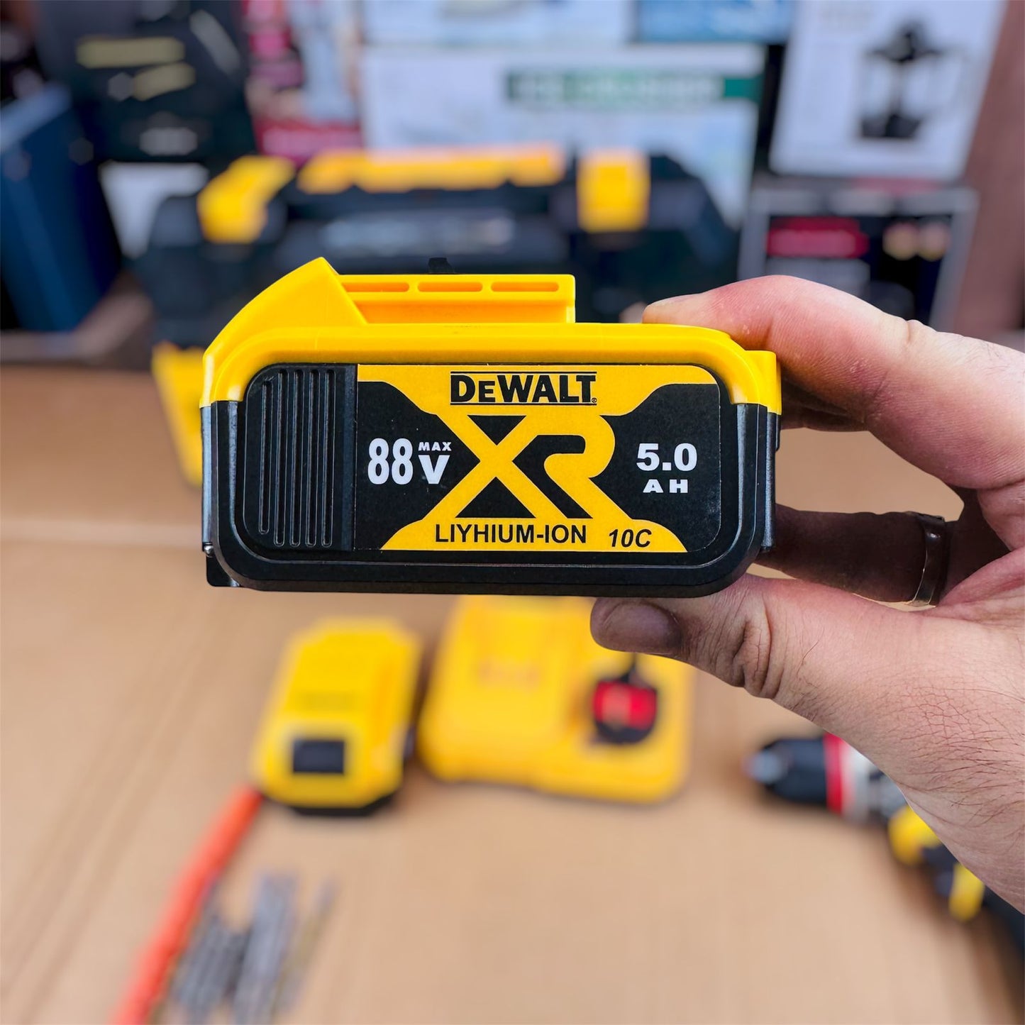 Dewalt 88v brushless drill machine with tools