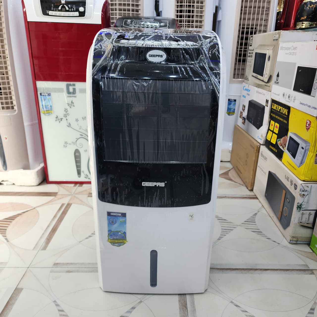 Geepas Tower Air Cooler With Remote & LED Screen Control M GAS9435