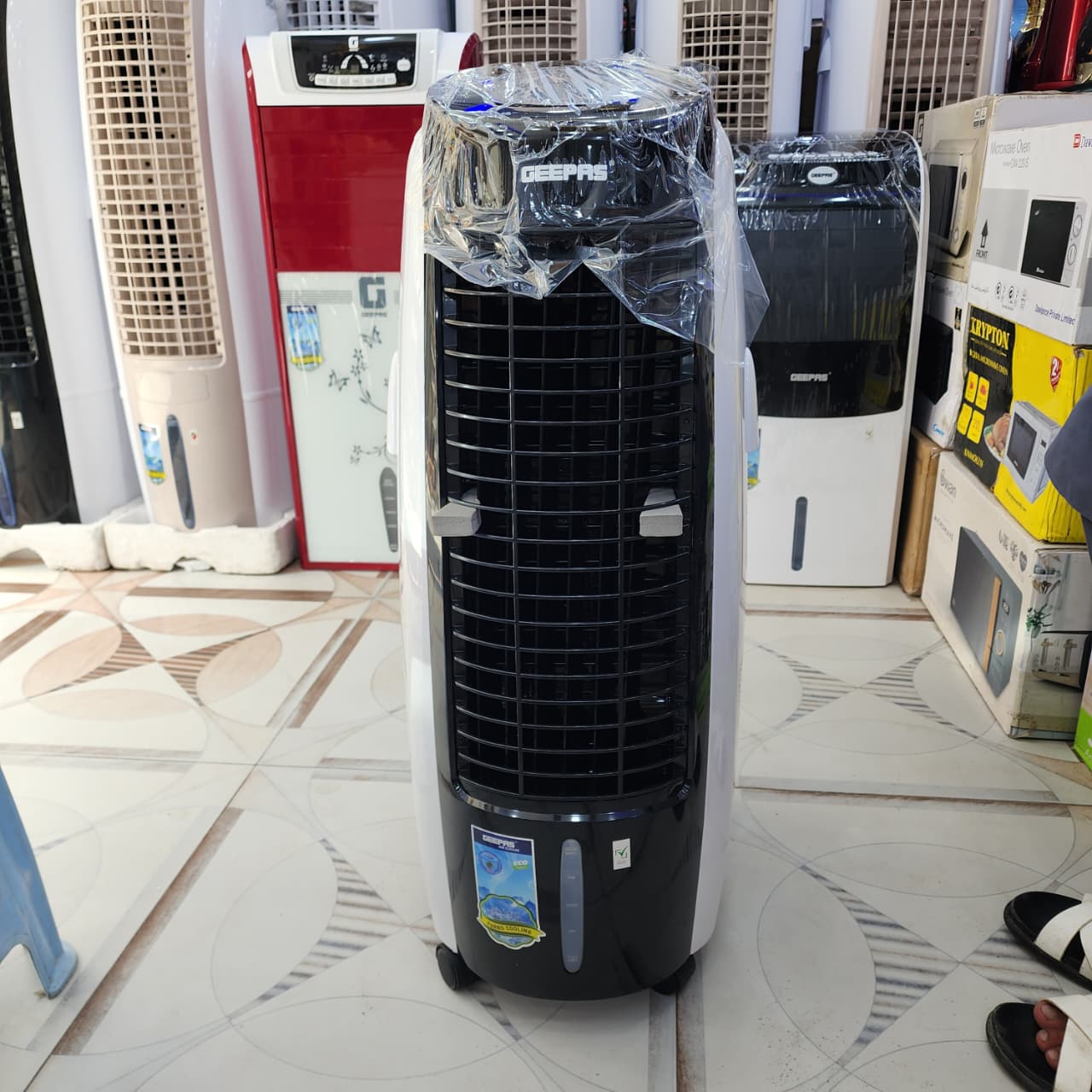 Geepas Tower Air Cooler With Remote & LED Screen Control M GAS9446