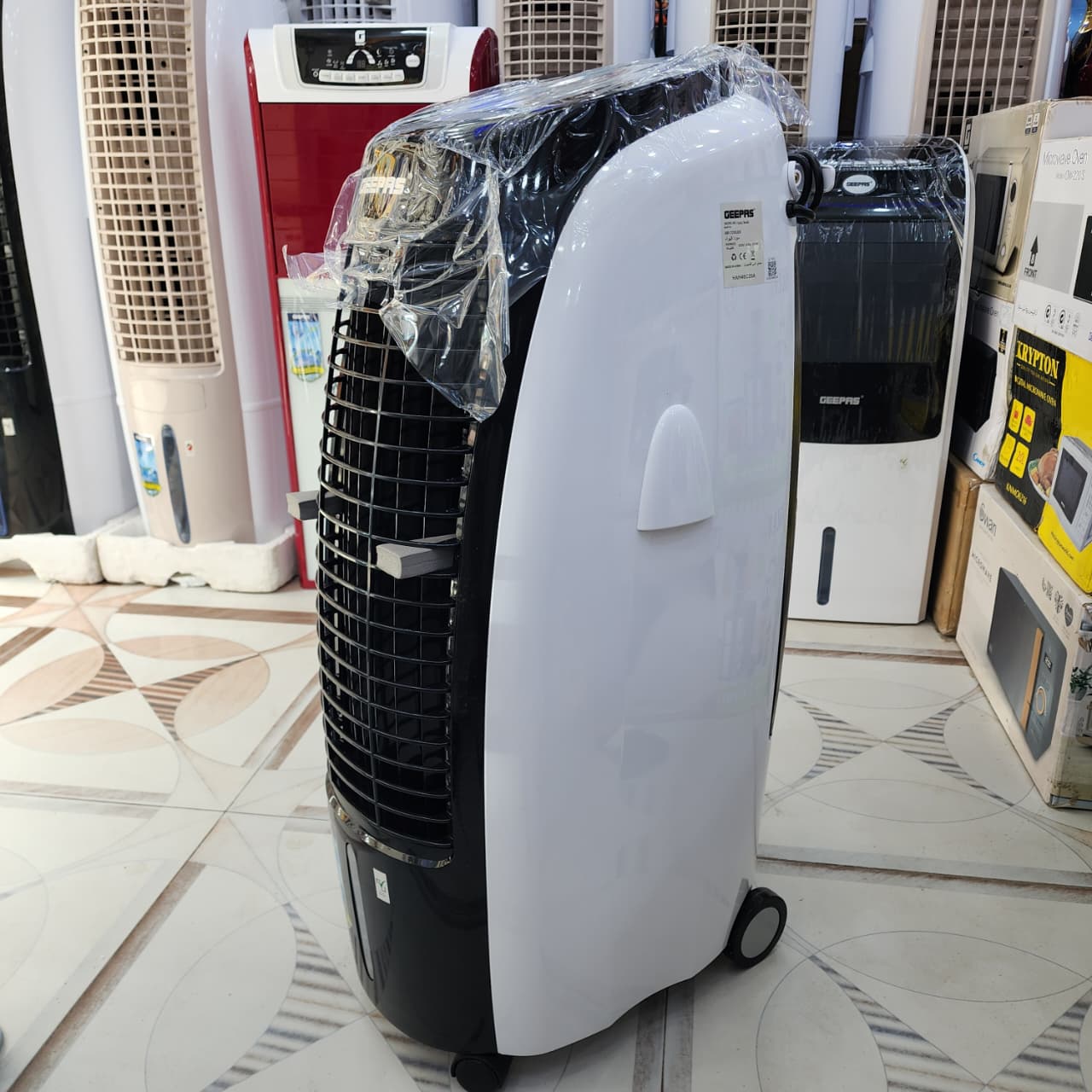Geepas Tower Air Cooler With Remote & LED Screen Control M GAS9446