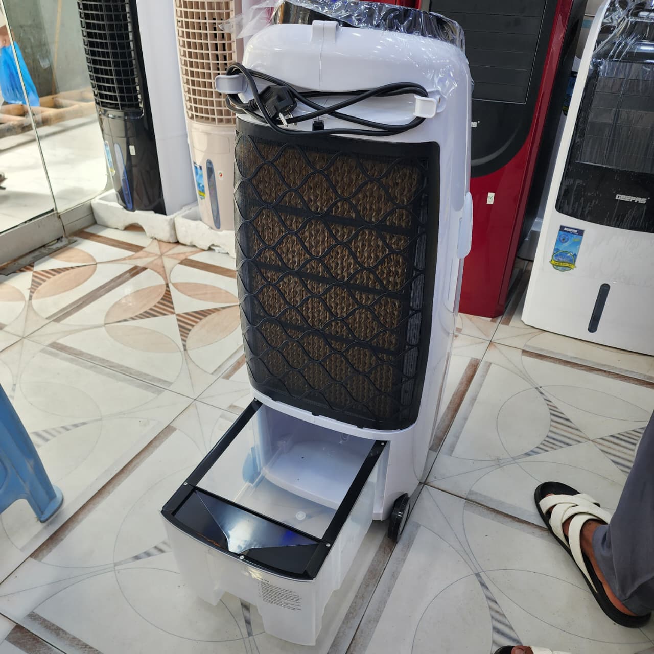 Geepas Tower Air Cooler With Remote & LED Screen Control M GAS9446