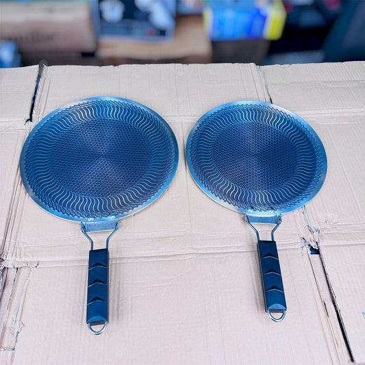 Honeycomb Laser Coating Tawa with Black Foldable Handle