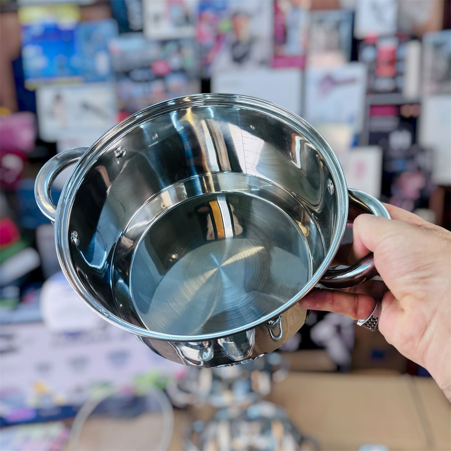 BERGHOME LINE 16 pieces stainless steel cookware set
