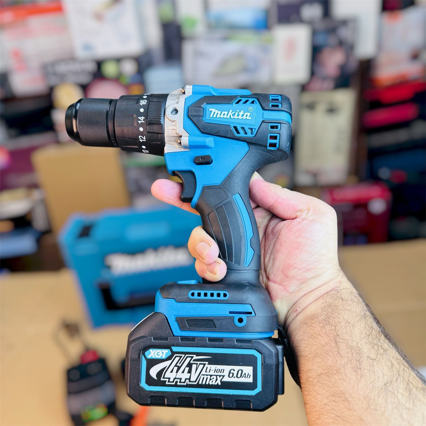 Makita & Dewalt brushless drill machine set