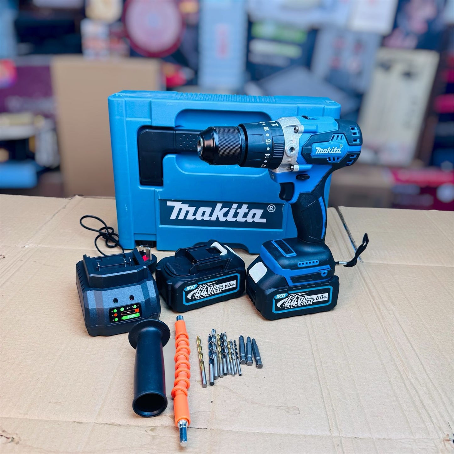 Makita & Dewalt brushless drill machine set