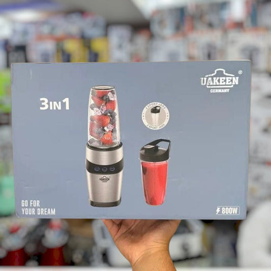 Uakeen Germany 3-in-1 Sports Blender with Portable Jar ZL-1306