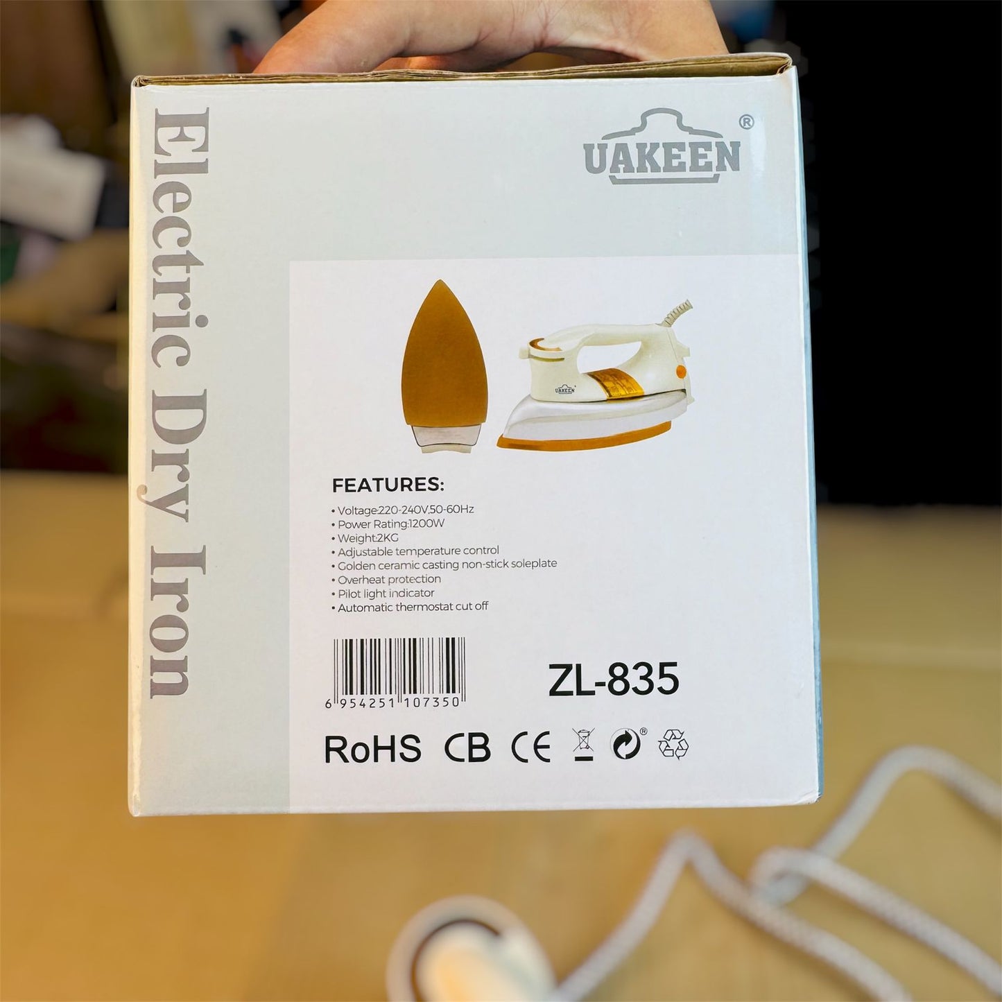 Uakeen Electric Dry Iron ZL-835