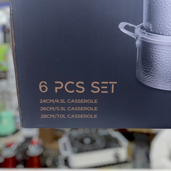 UAKEEN 6pcs Triply Stainless Steel Cookware Set (VK-59 / VK-60)
