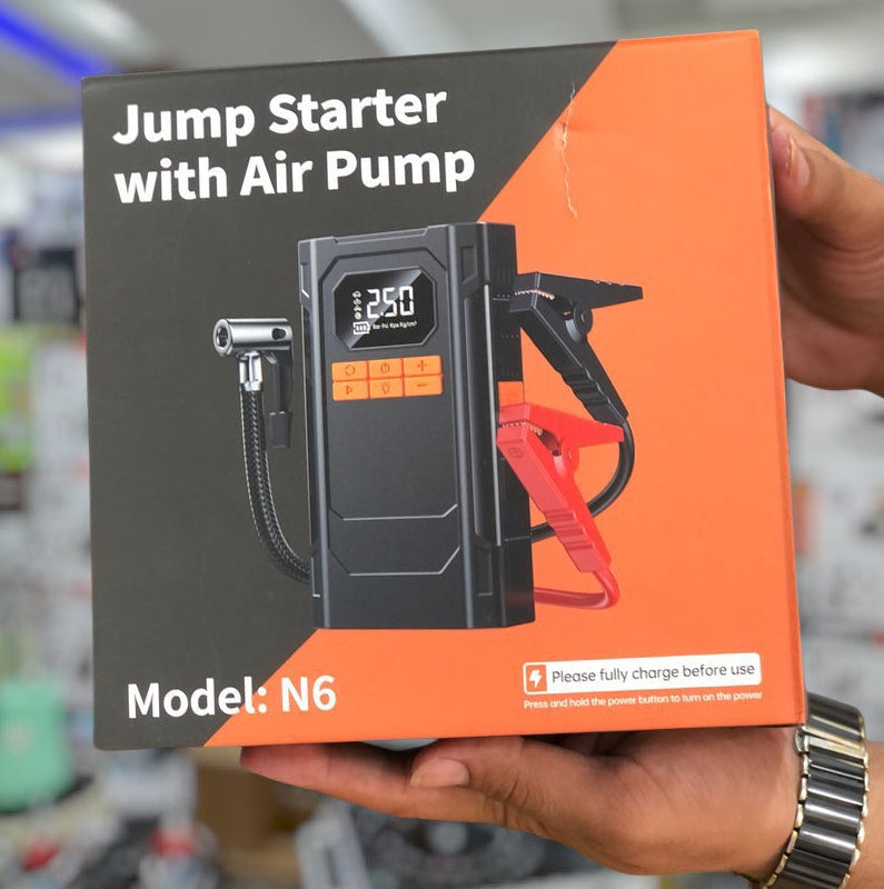 imported 4 in 1 jump starter with air pump N6