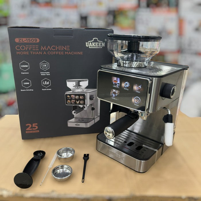 UAKEEN Espresso Coffee Machine with Grinder ZL-1509