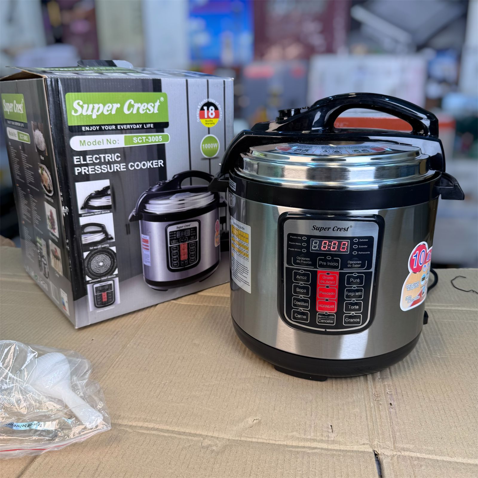 Super Crest 10-in-1 6L Electric Pressure Cooker SCT3005