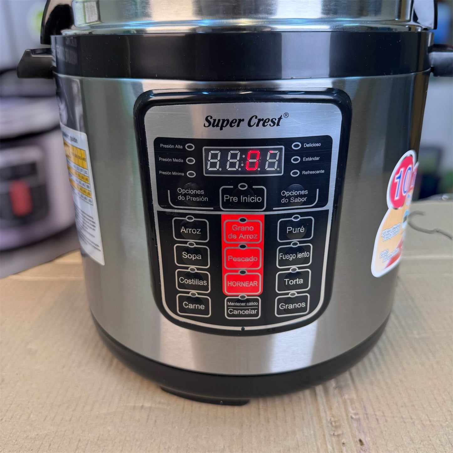 Super crest 10 in 1 6L electric  pressure cooker M SCT3005