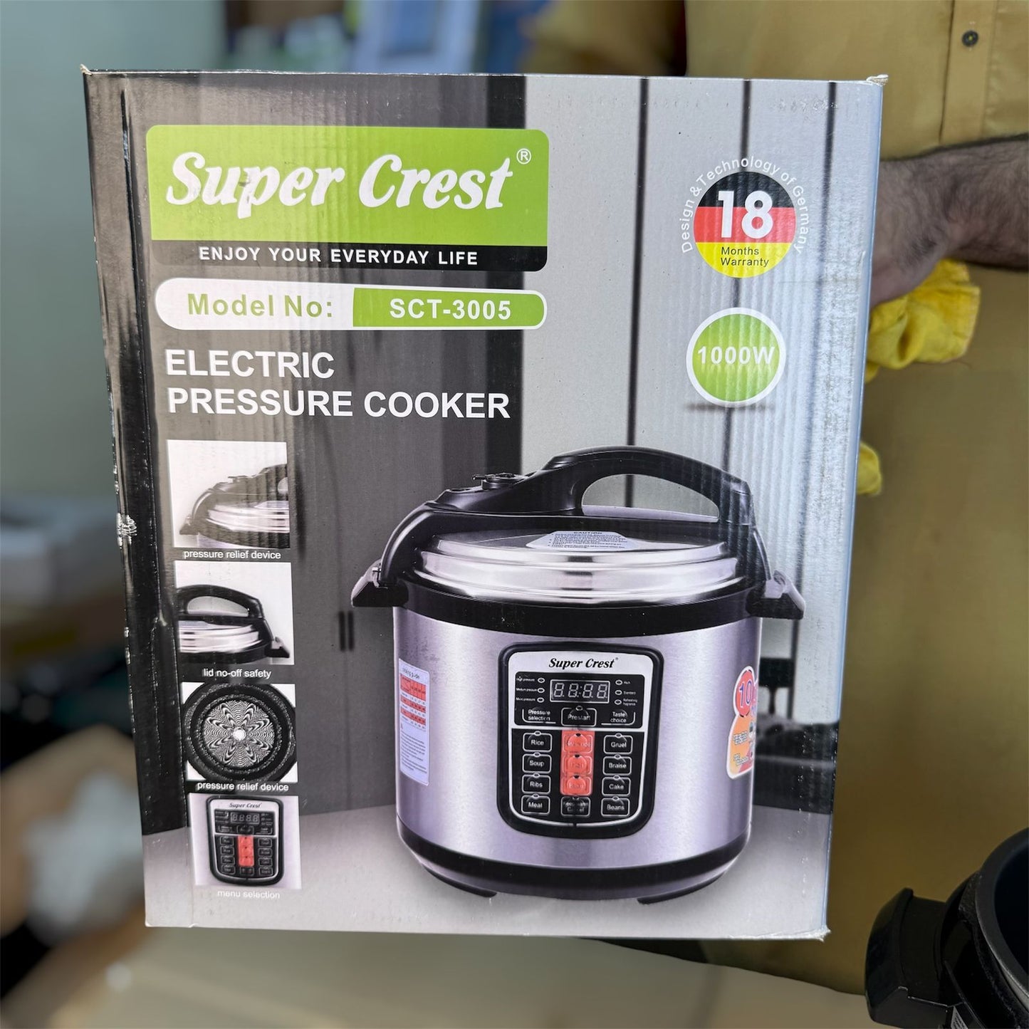 Super crest 10 in 1 6L electric  pressure cooker M SCT3005