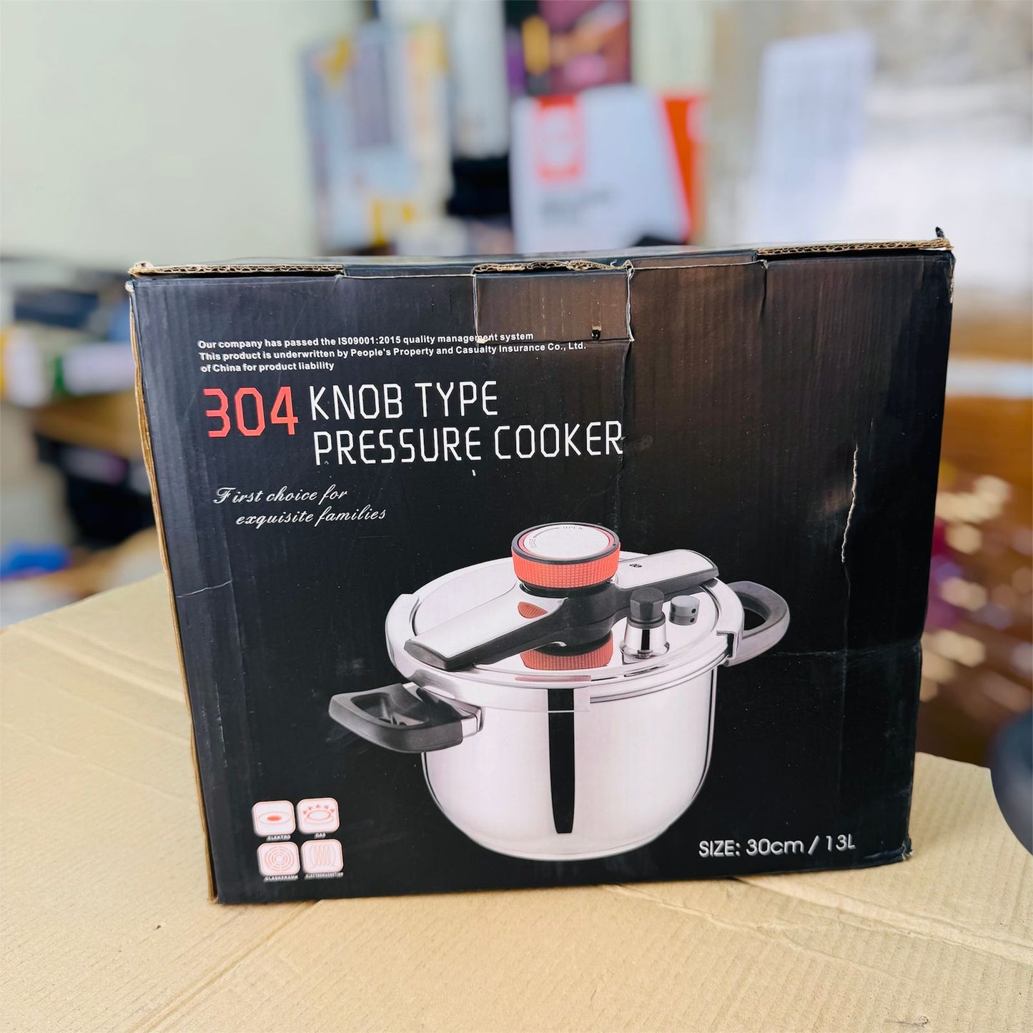 13L Stainless Steel Pressure Cooker (304 Grade)