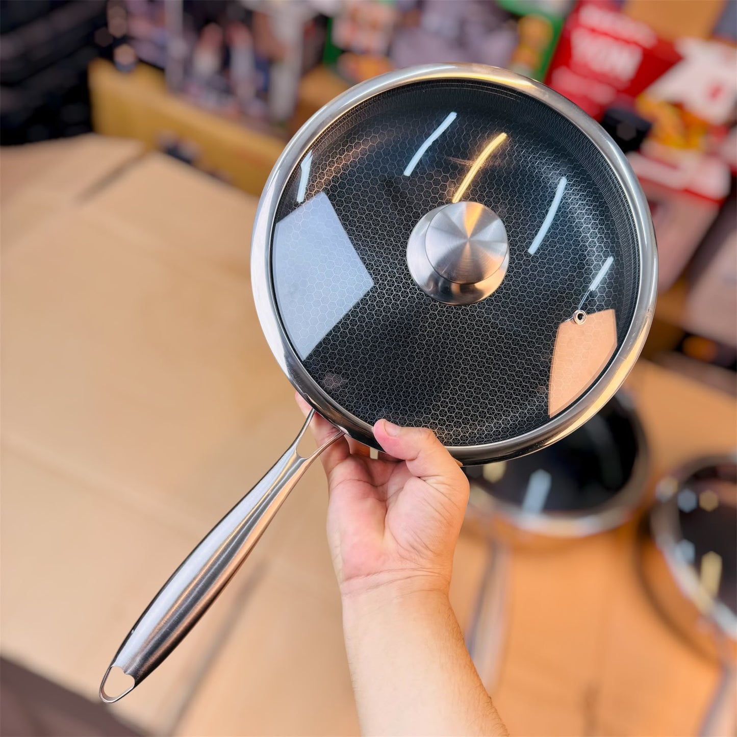 Honeycomb Laser Coating Shallow Frypan