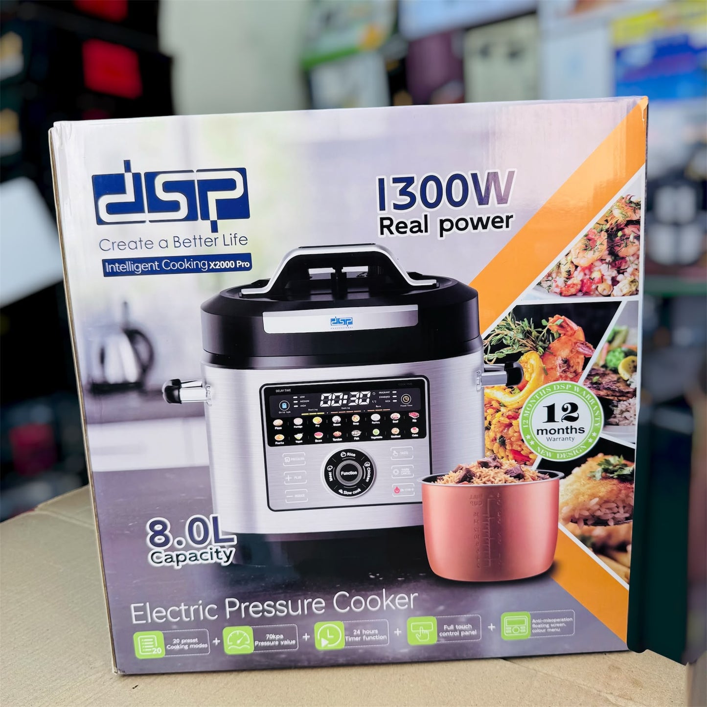 DSP 8L Electric Pressure Cooker