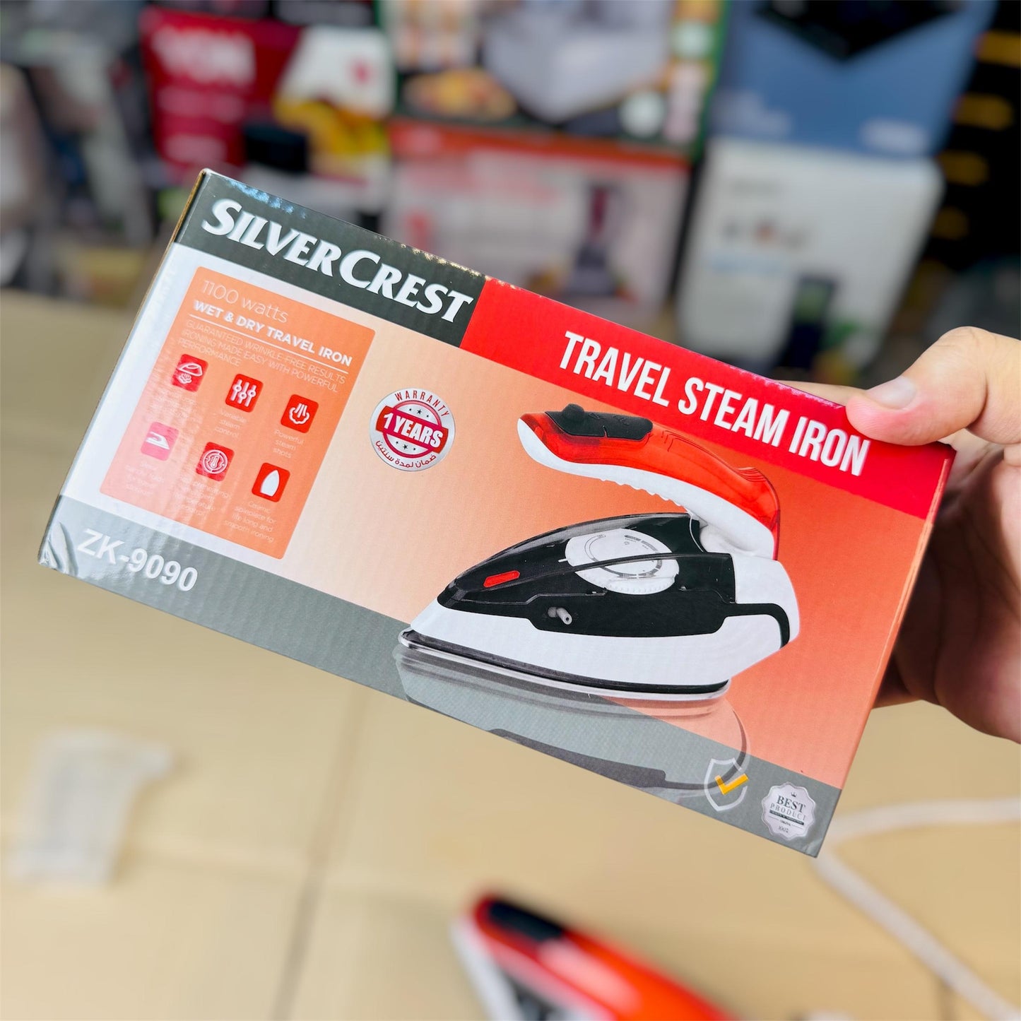 Silver crest travel steam iron ZK9090