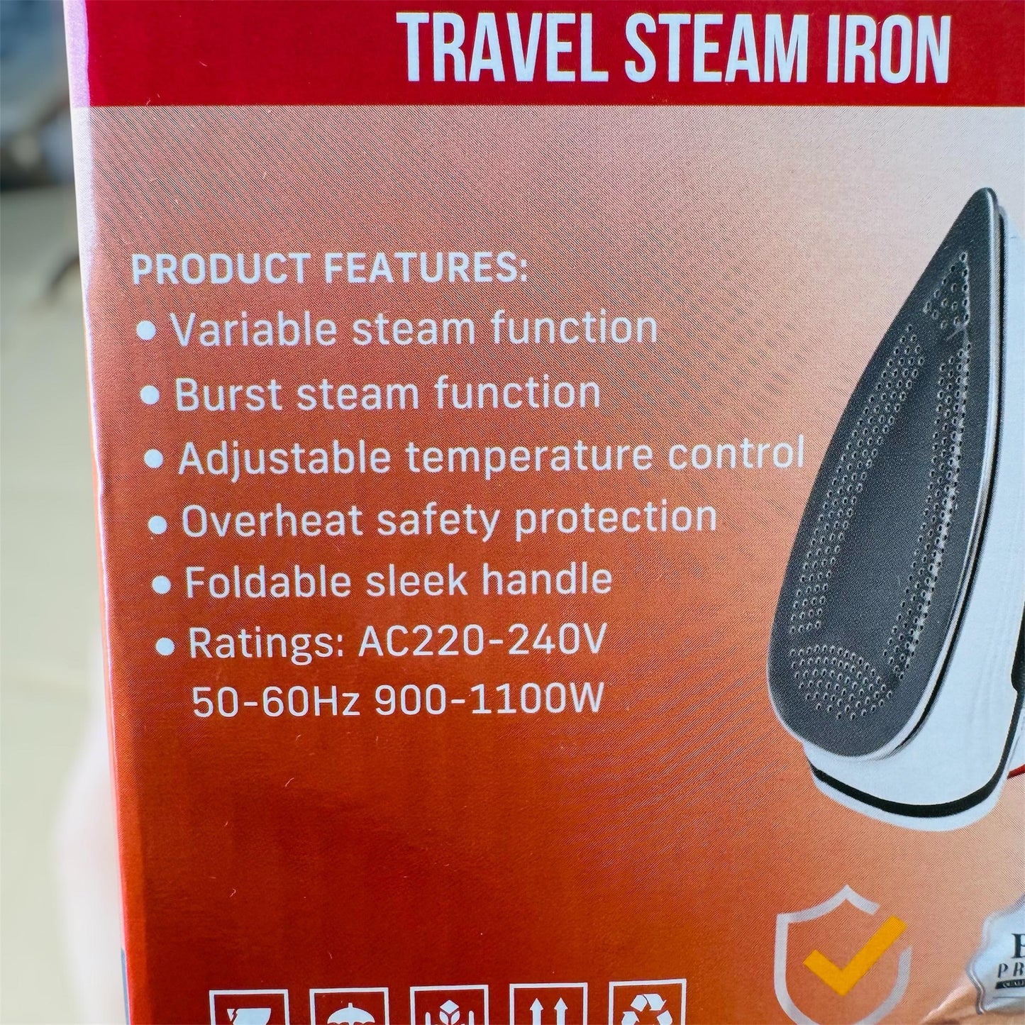 Silver crest travel steam iron ZK9090