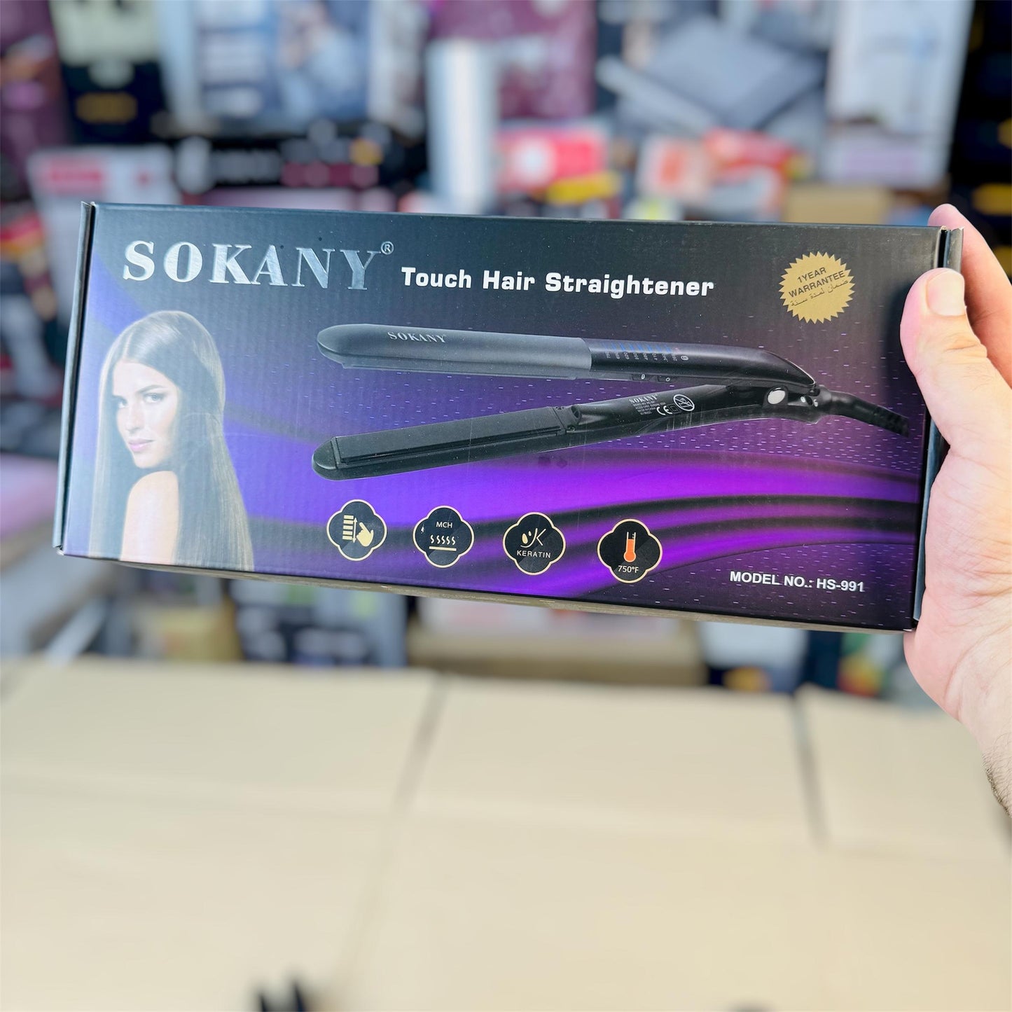 Sokany Digital Professional Hair Straightener HS-991