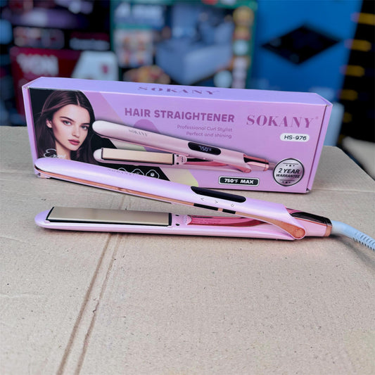 Sokany digital professional hair straightener HS976