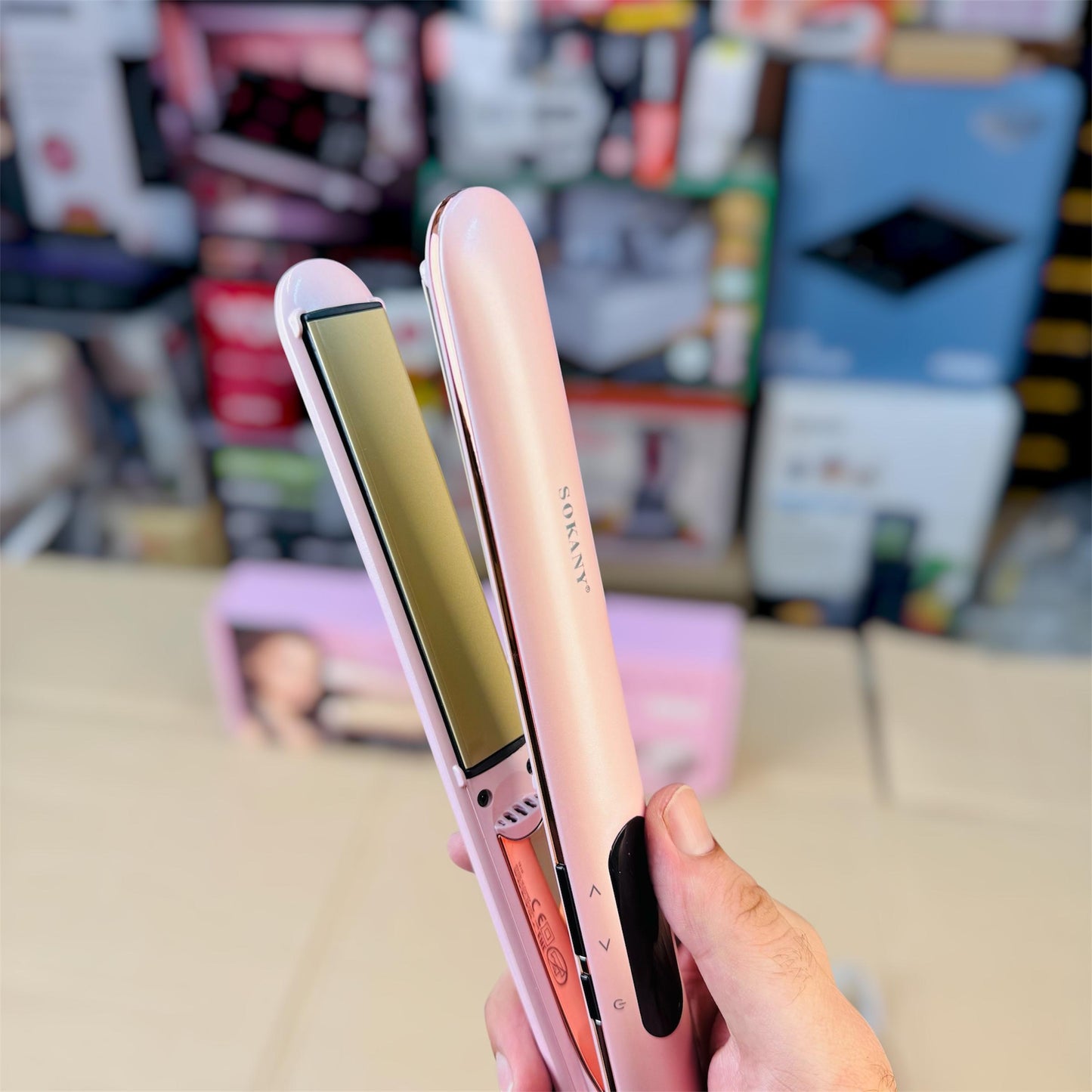Sokany digital professional hair straightener HS976
