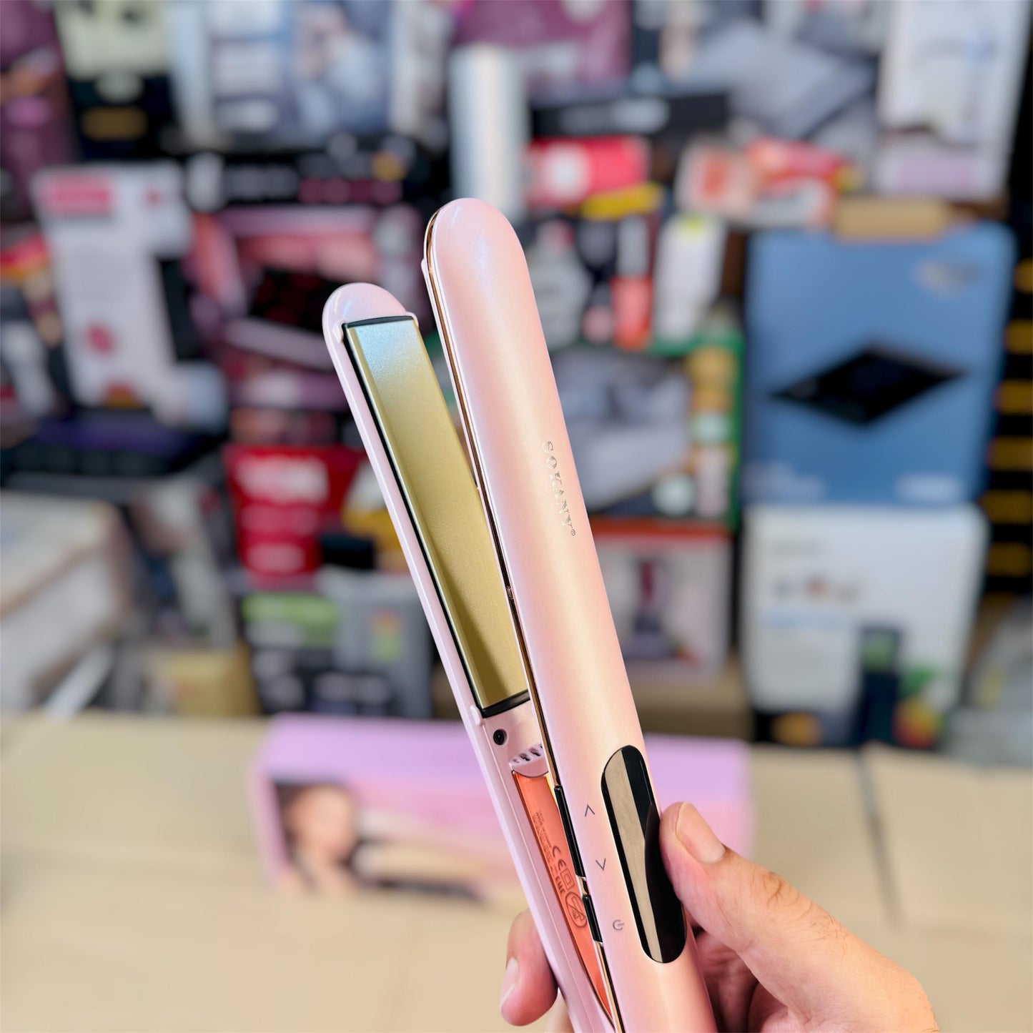 Sokany digital professional hair straightener HS976
