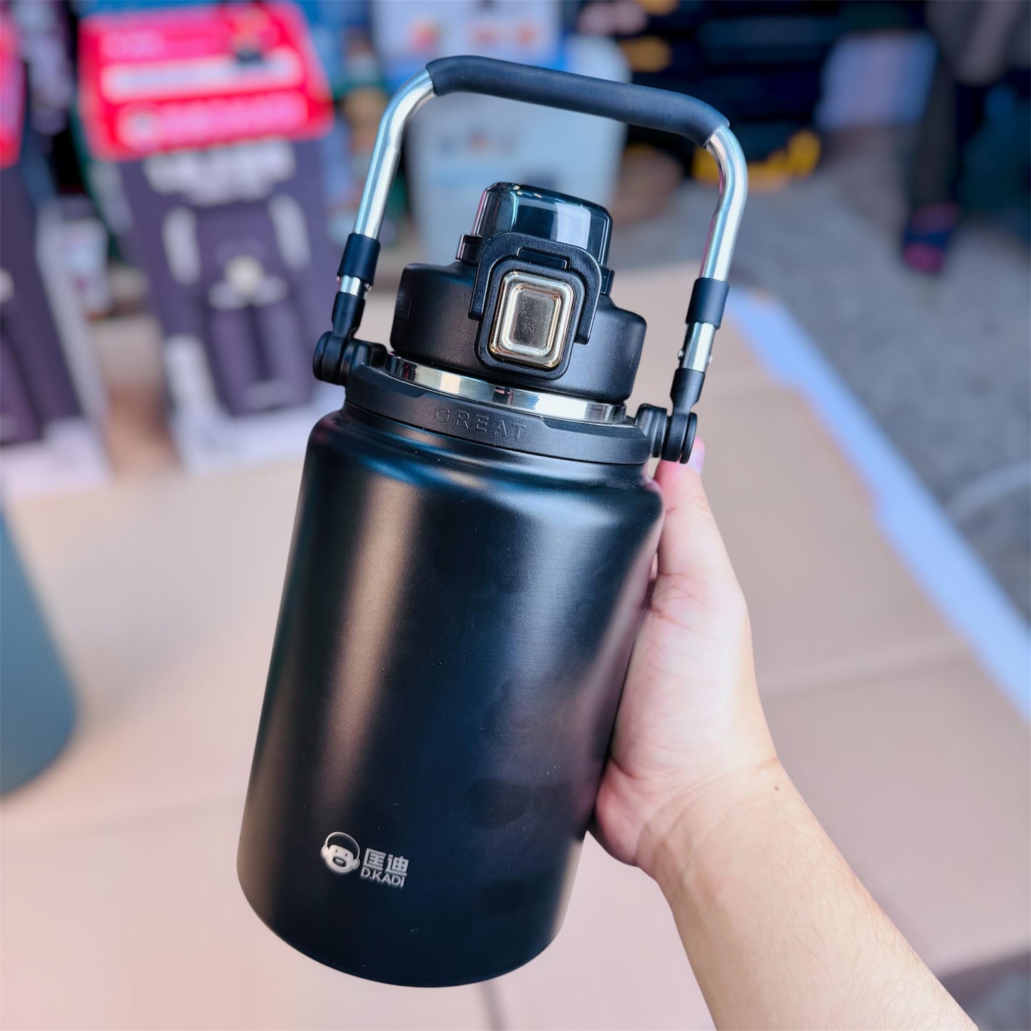 D-Kadi Hot & Cool Insulated Water Bottle 1.8L