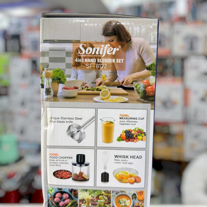 Sonifer 4-in-1 Electric Hand Blender Set SF-8172