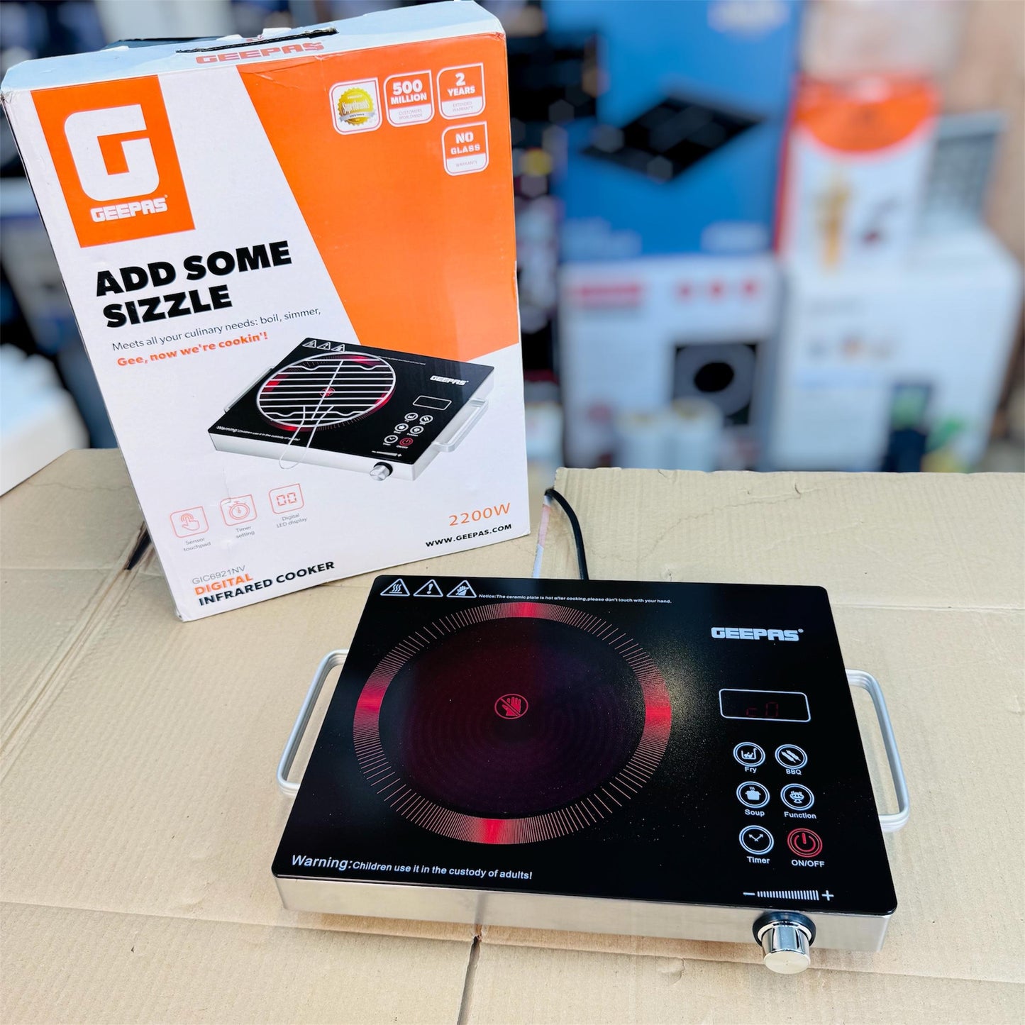 GEEPAS digital infrared hot plate Gic 6921NV