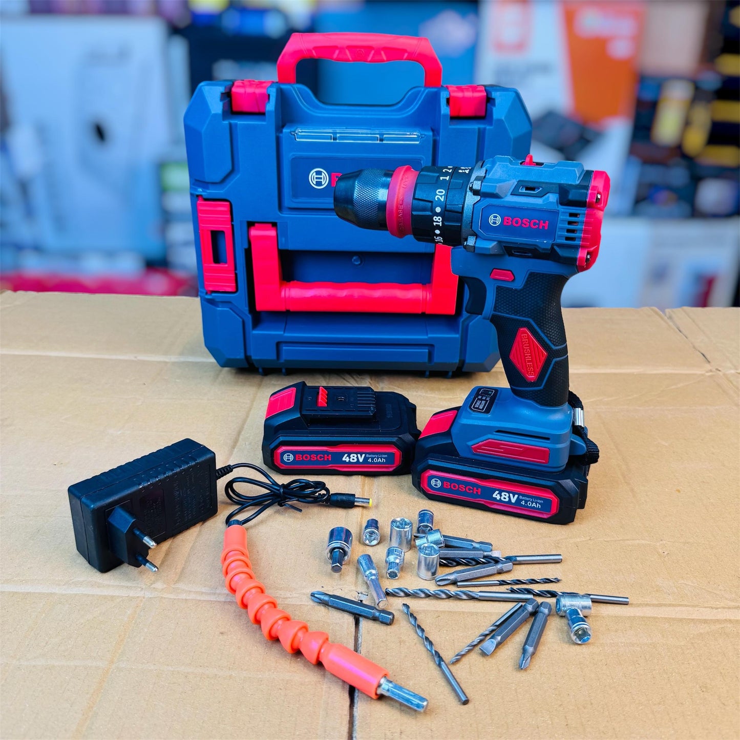 Bosch 2in1 drill & impact wrench with tools