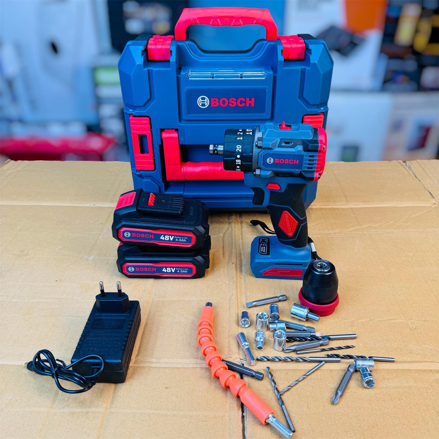 Bosch 2in1 drill & impact wrench with tools