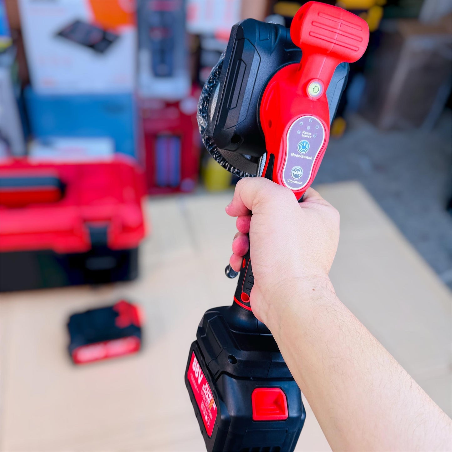 Cordless Tile Vibrator with 2 Batteries – Professional Tile Leveling Tool