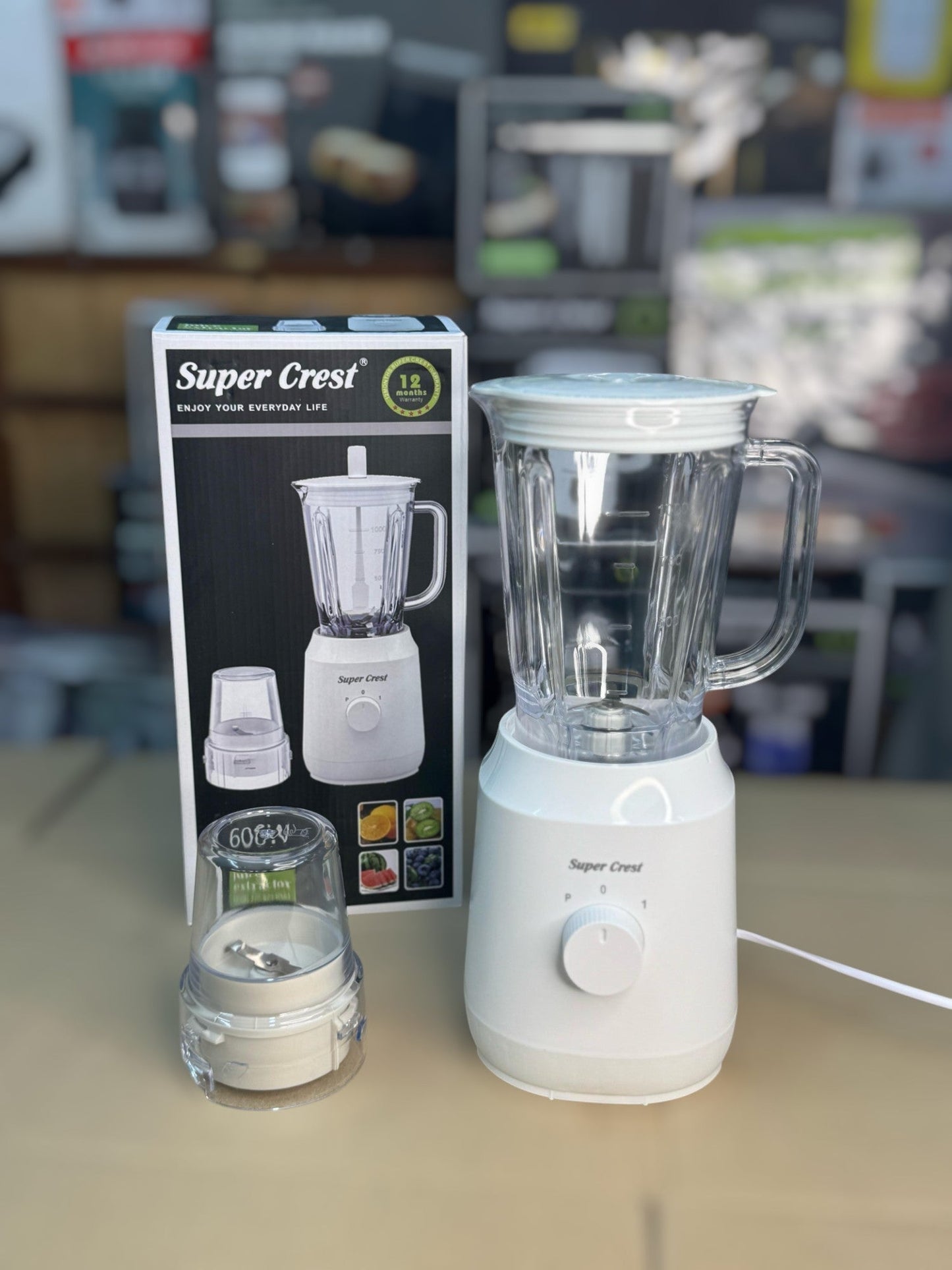 SUPER CREST Germany 2 in 1 blender grinder 8063