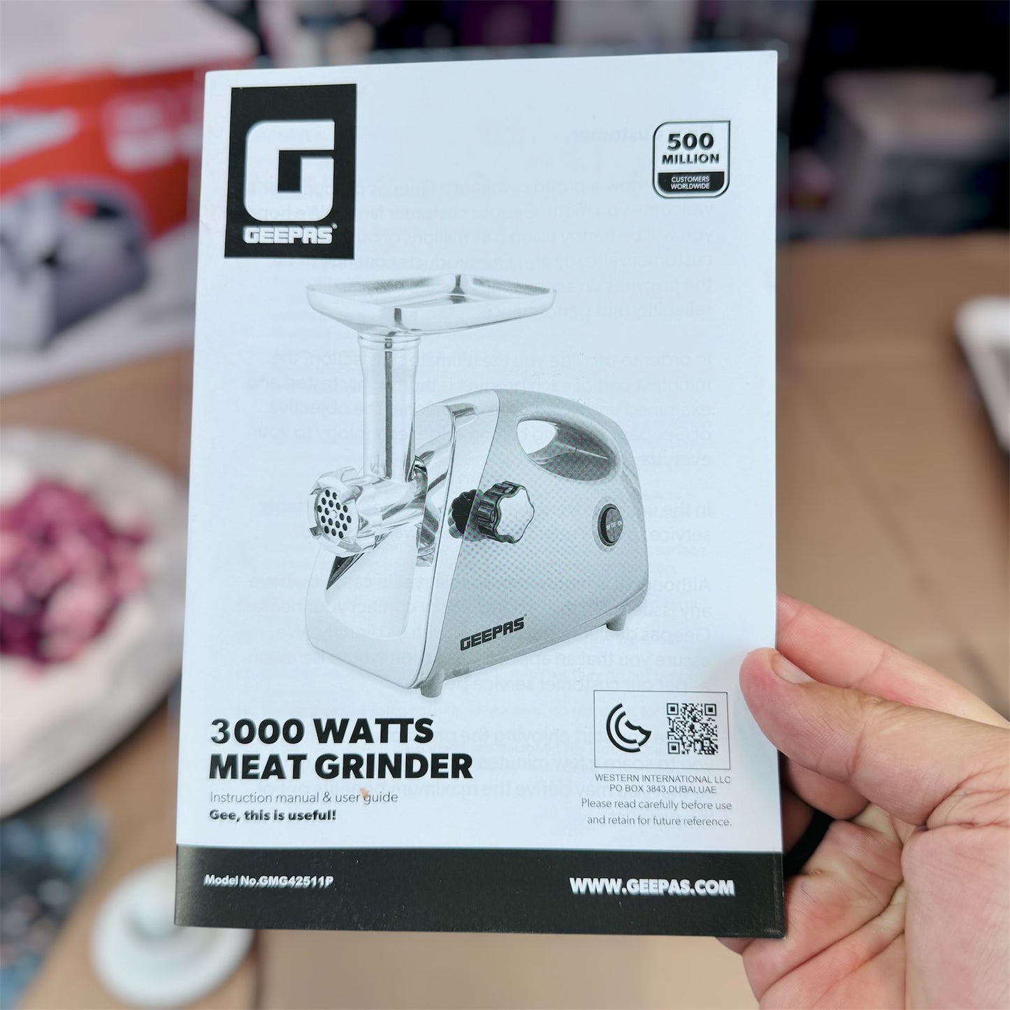 Geepas meat grinder (2 YEAR WARRANTY