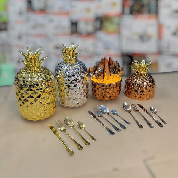 Pineapple 24 Piece Cutlery Set