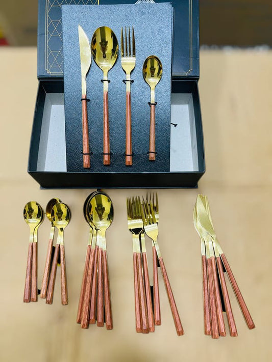 Lot imported 24 pieces luxury cutlery set