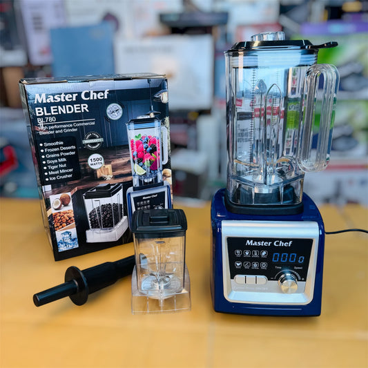 Master Chef Commercial Blender & Grinder BL780 – Heavy-Duty Kitchen Blender