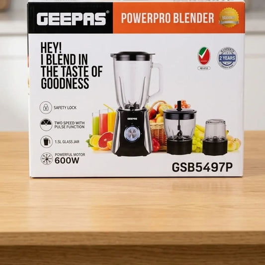 Geepas PowerPro Blender 5497 || Original Product + 2-Year Local Warranty