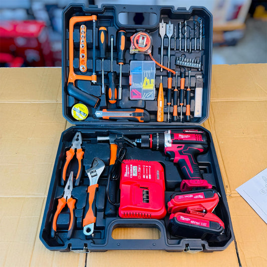 Milwaukee 48V 117 Pieces Drill Set metal chauk