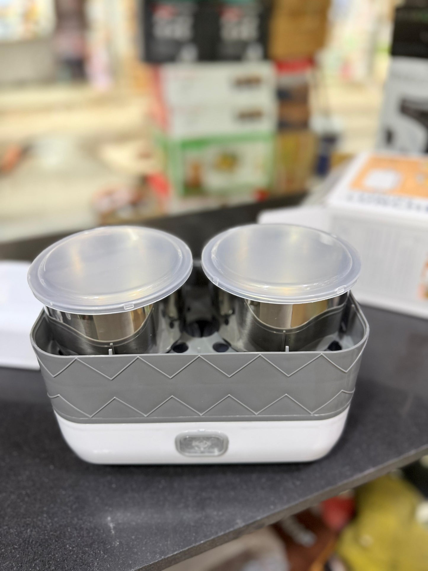 Double Layer 4-Pot Electric Lunch Box