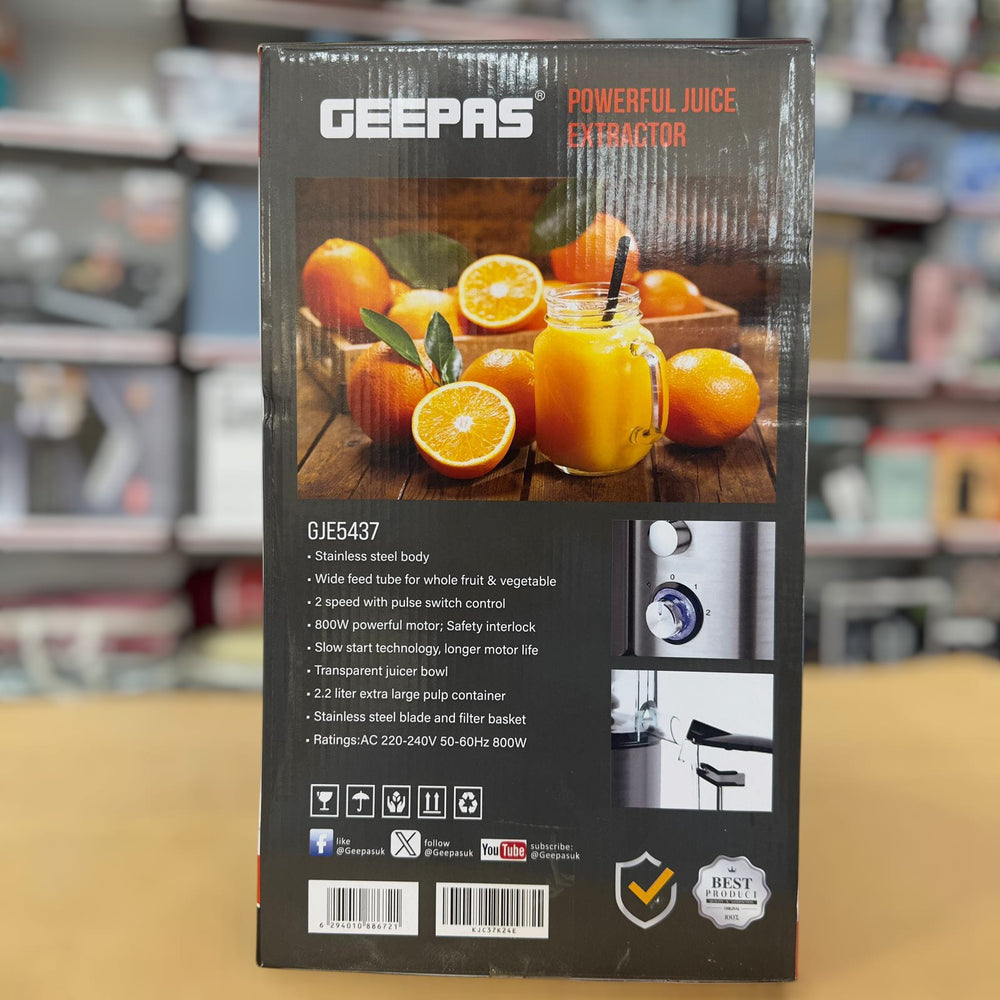 Geepas  Powerful Juicer extractor -5437 800W