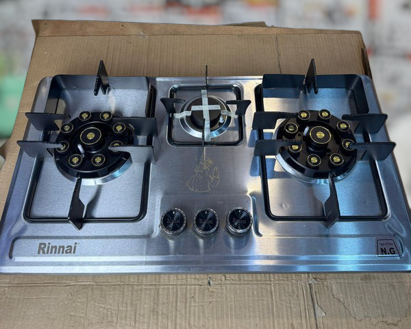 Rinnai 3 burner stainless steel Gas Stove