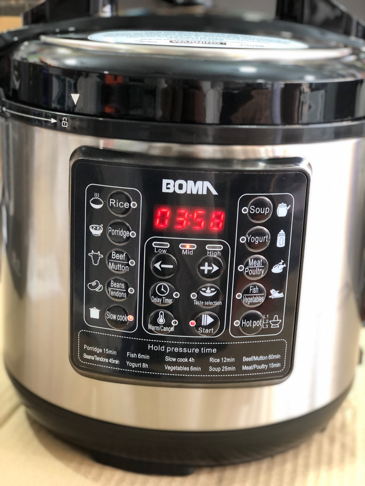 Boma 6L Multifunctional Pressure cooker BM 60-1
