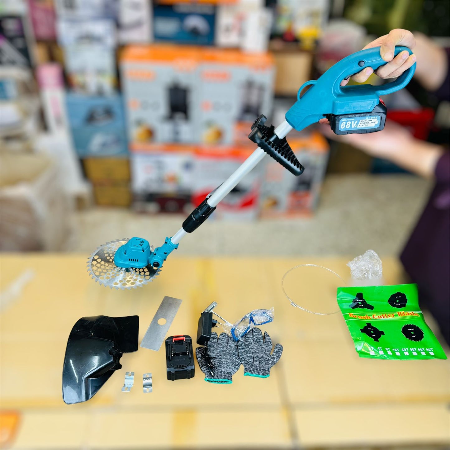 Multifunctional 4-in-1 Cordless Garden Tools & Grass Cutter