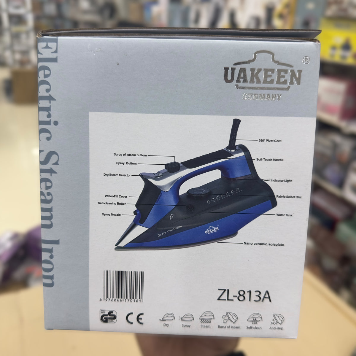 Uakeen Germany Steam Iron ZL-813A (Random colours)