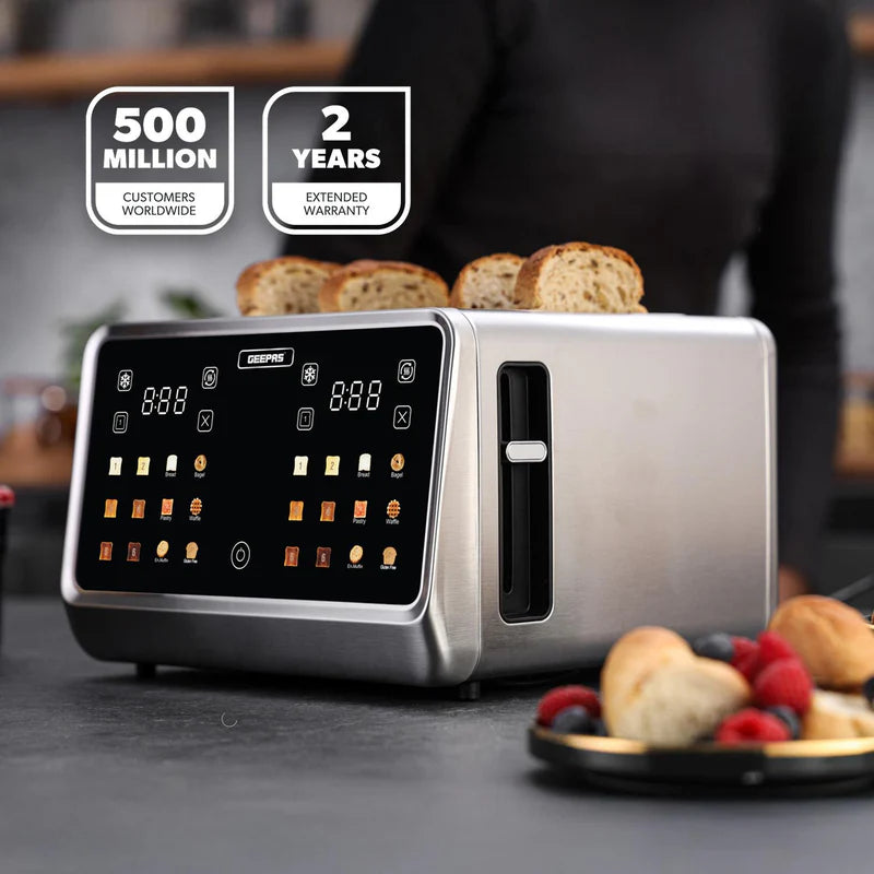 Geepas Digital 4 Slice Toaster  GBT 36569UK