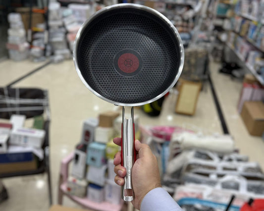 Red Dot Laser Coated Honeycomb Fry pan 26cm