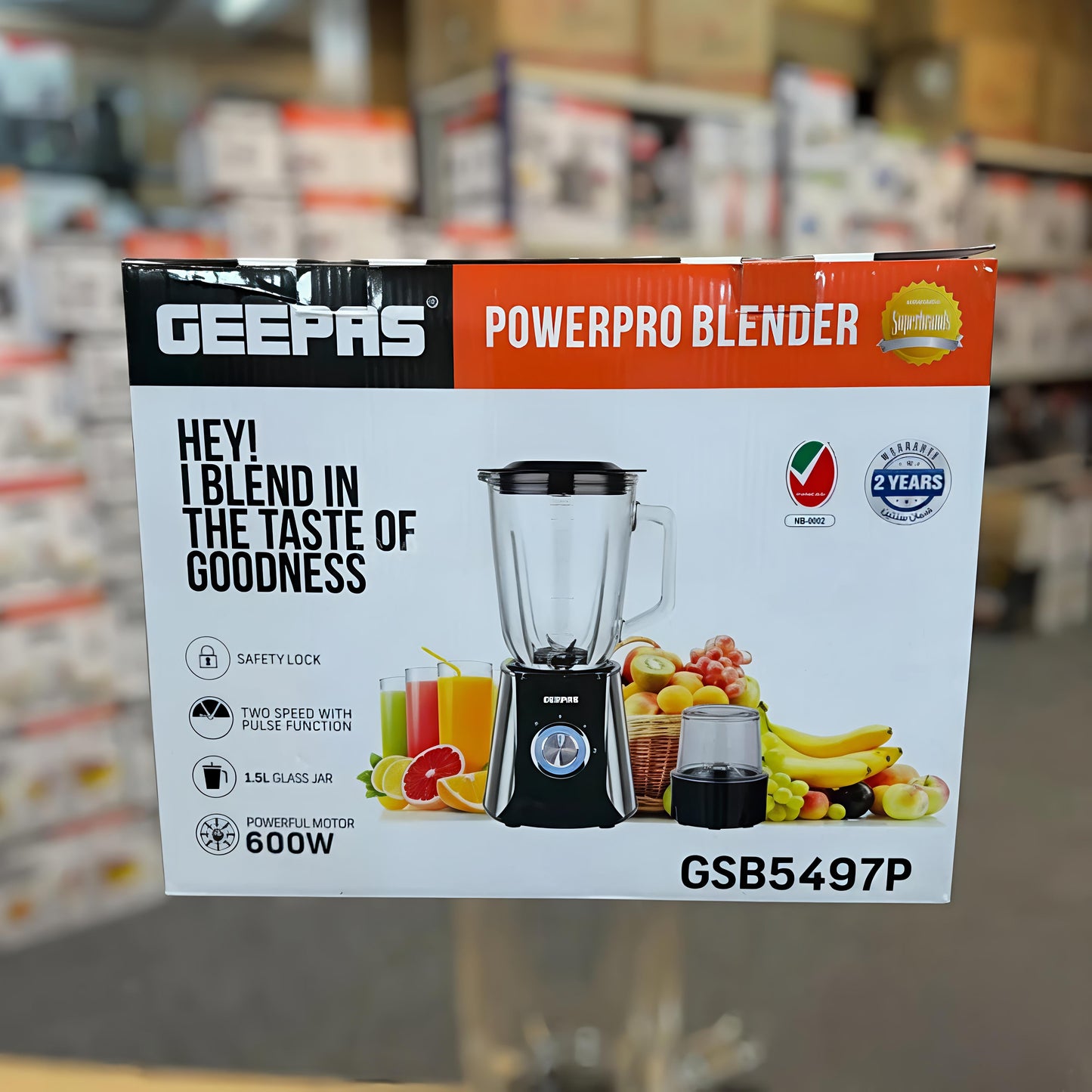 Geepas PowerPro Blender 5497 || Original Product + 2-Year Local Warranty